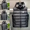 Designer Mens couple Down Gilets Femmes col montant Down Vest hiver Veste Brodé Poitrine Badge Chaud Survêtement Vestes