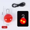 Dog Apparel Pet Night Safety Led Glowing Pendants USB Charging Luminous Ornaments For Cat Collars Deco Dogs Accessories