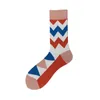 Мужские носки ретро красочное высококачественное деловое геометрическое хлопковое подарки.
