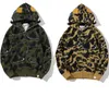 Shark Desiner Hoodie Mens Women Camouflage Jacket Jogger Zipper Japanese Sportwear Brand Hooded Sweatshirt Tracksuit M/L/XL/XXL/XXXL