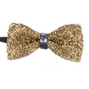 Rhinestone Bow Tie Men Shining Crystal Collar Bowtie Wedding Banket Party Bling Butterfly Bowknot Bridegroom Bow Tie Gift