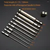 Professional Hand Tool Sets 9pcs 1/4 Inch Hex Head Allen Wrench Drill Bits S2 Steel 100mm Metric Long Handle Key Screwdriver Tip Socket