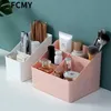 Rangement d'articles divers de bureau en plastique, organisateur de maquillage, étui pour pinceaux cosmétiques, bureau à domicile, salle de bains, crayon