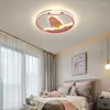 Taklampor modern LED -lampa för barn barn rum sovrum studie fjärrkontroll inomhus fixturer