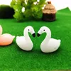 Dekoratif Figürinler Renkli Swan Biard Süs Hediyesi Mini Heykel Model Bonsai Dekor Minyatür Ev Peri Bahçe Dekorasyon DIY