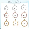 Silver Plated Charms Pendants for European Charm Bead Bangle Bracelets Necklaces Designer Rose Gold Color Mix Size S M L