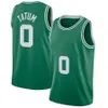 Custom Jayson Tatum 0 Jersey de baloncesto Robert Williams 44 Jaylen Brown 7 11 Payton Pritchard Larry Bird 33 Hombres Mujeres niño prensado en caliente Verde blanco Jerseys XS-4XL