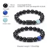 Bracelets porte-bonheur MIIQIAO 10MM perles d'agate naturelle pierre 12 Constellations porte-bonheur souhaits bracelets chaînes Bracelet pour hommes femmes amis cadeau Anime