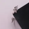 Wedding Rings Korean Platinum Plating Olive Leaf For Women Exquisite CZ Zircon Stone Adjustable Open Ring Bridal Engagement Finger