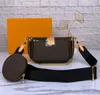 Nowa torba GGs Louiseity Viutonity LVs ulubione torebki damskie ze skóry naturalnej modne torebki akcesoria torebki Mini 3 szt. Zestaw Crossbody na ramię