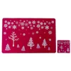 Bordmattor -12 st/set god jul placemat matdekor xmas g￥vor