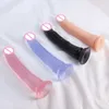 Beauty Items Transparent Soft Jelly Dildo sexy Toys For Women Suction Cup Penis Female Masturbator Realistic Anal Strap On Lesbian Adult