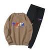 Pantaloni in pile da uomo donna Tuta Trend con cappuccio Set da 2 pezzi Felpa con cappuccio Pantaloni della tuta Sportwear Abbigliamento da jogging Trapstar Logo per primavera autunno 3XL Abbigliamento da uomo