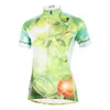 Racing jassen eieren vrouwen ademende korte mouw fietsentruien polyester fietsen shirt groene kleding maat xs-6xl