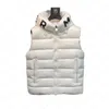 Designer Mens couple Down Gilets Femmes col montant Down Vest hiver Veste Brodé Poitrine Badge Chaud Survêtement Vestes