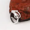 Wedding Rings 925 Sterling Silver Korean Of Simple Fashion Leaf Open Resizable Ring For Women Gift Jewelry JP