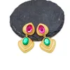 Stud Earrings Mixed Color Geometric Sweet Statement Pendant Jewelry For Women