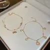 Bracelets de cheville étoile cloche pendentif bracelets de cheville bijoux cadeau pour fille femme