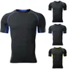 Erkek Tişörtleri Erkek Sade T-Shirt Fitness Spor Salonu Sportswear Kısa Kollu Konfor Üstleri Tee