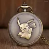 Pocket horloges Figuur American Fashion Cartoon Men Women Quartz ketting ketting hangschade voor herendames