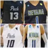 Maillot de basket-ball Nevada Wolf Pack cousu sur mesure 10 Caleb Martin 11 Cody Martin 12 JoJo Anderson 14 Lindsey Drew