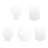 Party Decoration E56C Acrylic Clear Sign 10Pcs Blank Transparent Sheet DIY Seating Card Placing Panels