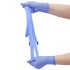 20 pièces de gants d'examen en nitrile bleu jetables sans poudre pour contact alimentaire en gros