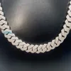 Passera diamanttestare 15mm 3Row Stone Iced Out VVS1 Moissanite Cuban Chain Necklace Men