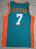 Coffee Black #7 Semi Pro Baloncesto Jersey Flint Tropics S-5XL