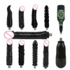 Beauty Items ROUGH BEAST 11 Types Black sexy Machine Attachments 3XLR 3PRONG Dildo for Women and Men Love Accssories