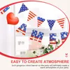 Party Decoration Banner Day Flagjuly Patriotic Independence 4Th Bunting American Decorations Pennant Decor Memorial National Usa