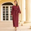 Ubranie etniczne Czerwona Diamentowa kieszeń swobodna szata Arabska sukienka dla kobiet na Bliskim Wschodzie muzułmańska codzienna dom do noszenia turecka jilbab kaftan 2022