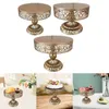 Bakeware Tools Cake Stand Cupcake Pastry Holder Light Luxury Decorative Iron Candy Display Plate For Birthday Party Servering Platter