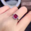 Clusterringen Prachtige sieraden 925 Sterling Silver Ins met edelsteen dames vintage Sugar Tower Amethyst Verstelbare ringsteun D