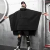 Herrtr￶jor t￤cka h￶sten vinter l￶s bat cape hoodie f￶r m￤n medium l￥ng casual trench svart yamamoto stil