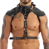 Beauty Items iiniim Mens Male Body Chest Harness Belt Leather Buckles with O-rings sexy shop gay Product Fancy Costume Clubwear Bondage