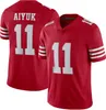 Trey Lance George Kittle Football Jersey Brock Purdy Christian Mccaffrey Nick Bosa Warner Deebo Samuel Rice Montana Hufanga Aiyuk