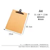 Wooden A4/32k Writing Pad School Supplies Note Board Storage File Folders Paper Holders Clip Office Stationery