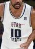 Custom Stitched Utah State Aggies Basketball Jersey 5 Sam Merrill 23 Neemias Queta 2 Sean Bairstow 13 Liam McChesney