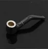 60mm super mini plástico fumar pequeno tubo de fumo criativo filtro cigarro mão tubo titular portátil material plástico metal