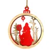 Christmas Decorations Ornaments Wooden Tree Hanging Tags Pendant Embellishments Crafts Decor Year 2022 Navidad#50