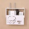 Wifi Router Shelf Storage Box Cable Power Wire Bracket Boxes Wireless Plug Organizer Wall Mounted Wires