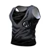 Men's Tank Tops 2022 Est Gyms Workout Hoodies Sleeveless Shirt Top Men Bodybuilding Fitness Sportswear Vests Muscle Singlets