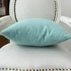 Pillow Square 45 45cm Europe America Style Pure Color Cotton Home Decor Sofa Waist Cusion Car Office Chair Back Throw 18