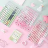 12pcs/set Kawaii Gel Pen Cute Black Ink Neutral Pens Office School Writing Supplies Girl Gift