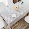 Tanta de mesa de algodão e linho Lattice Lattice Retangular Nórdica Simples Manteles Manteles de Mesa nappes