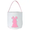 Easter Bunny Bag Festive Sequin Plush Cylinder Egg Basket Easter Rabbit Gift Tote Bags