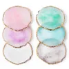 Ronde hars agate stone nagel kunst palet valse nagel tips mengen kleurtekening palletgel polish display plank manicure gereedschap gereedschap