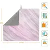 Table Mats Drying Mat Pale Pink Pastel Marble Heat Insulation Holder Dish Cup Draining Pad Kitchenware