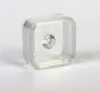 55x55mm Transparent Floating Display Case Earring Gems Ring Smyckesupph￤ngning F￶rpackning Box Pet Membrane Stand Holder FY5540 SS1226